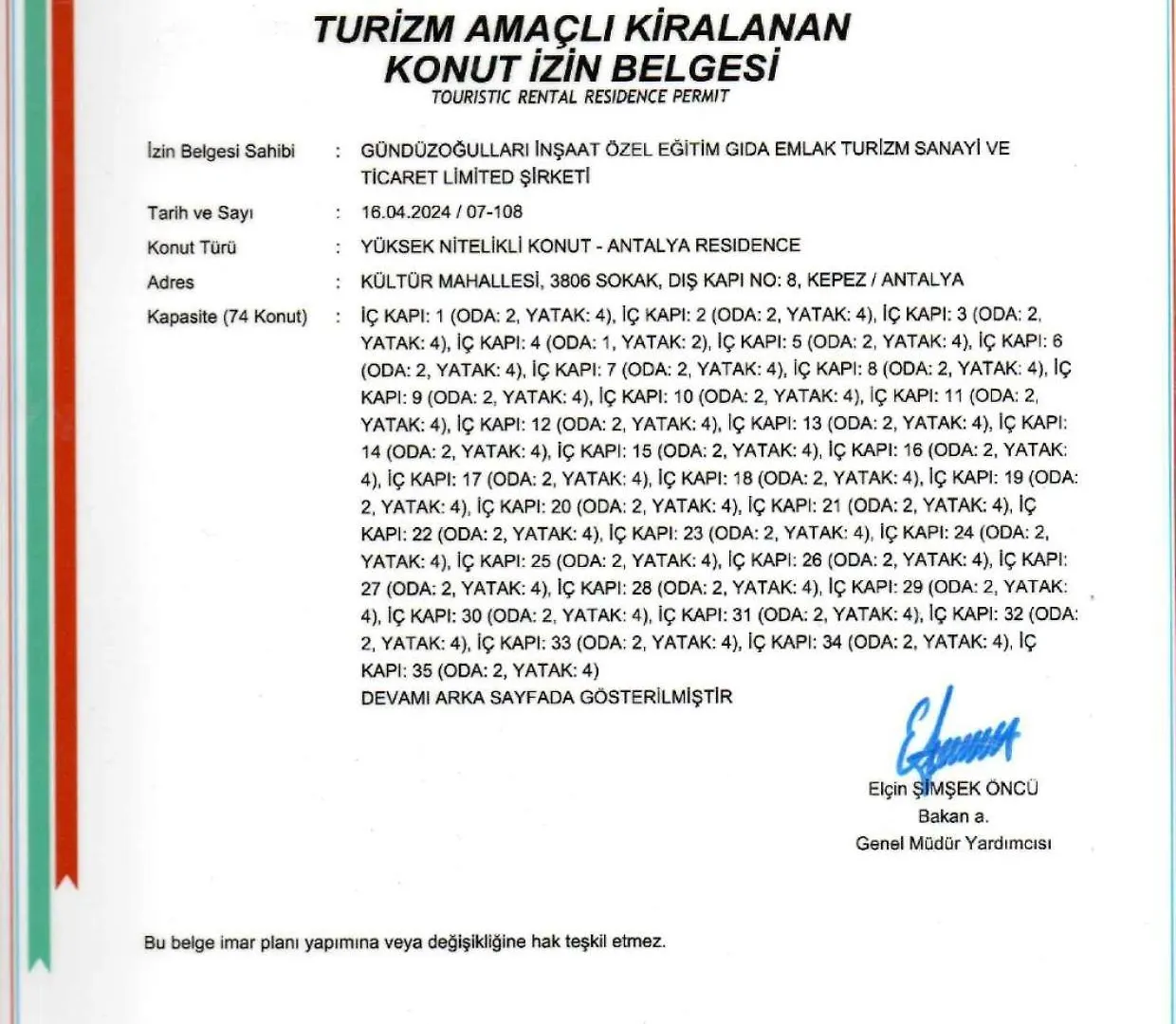 Apartment Antalya Residence Hotel